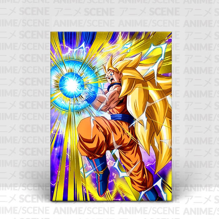 Placa Decorativa Dragon Ball Z Goku Super Sayajin 20x30cm Desenho