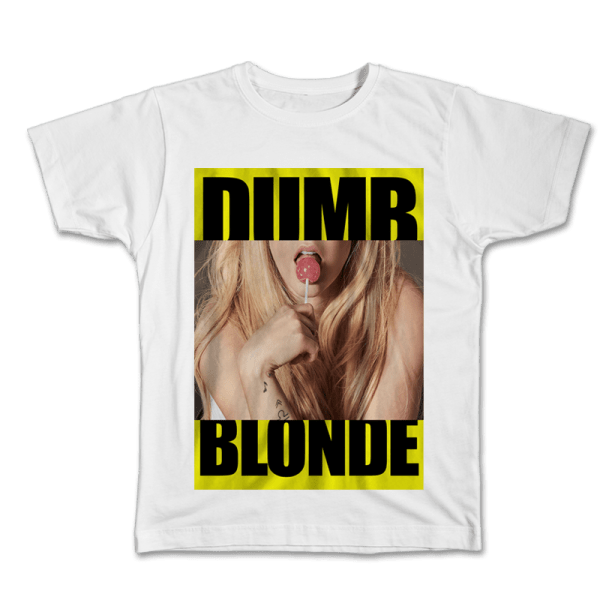 (PRONTA ENTREGA) Camiseta Dumb Blonde Style - Avril Lavigne