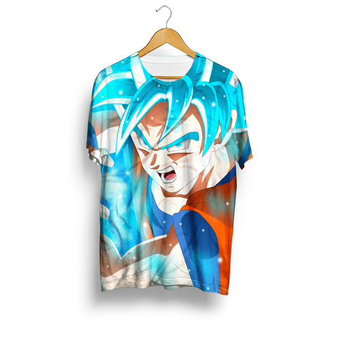 Camiseta Goku Super Saiyan Blue – Dragon Ball – Loja Pop Scene